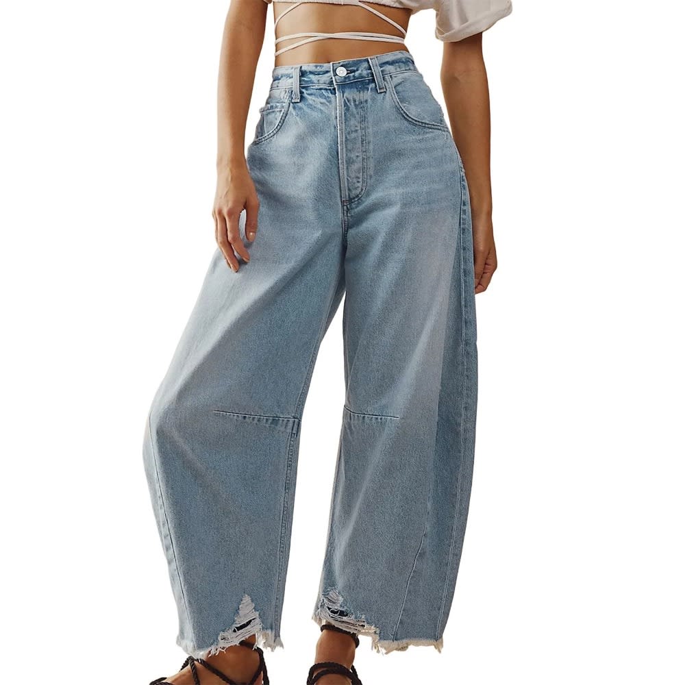 Baggy Wide Leg Denim Pants: Japanese 2000s Style Y2k Female Clothing